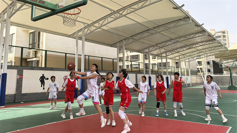 艾尚体育平台张掖市第六届运动会青少年组篮球比赛在高台县举行(图4)